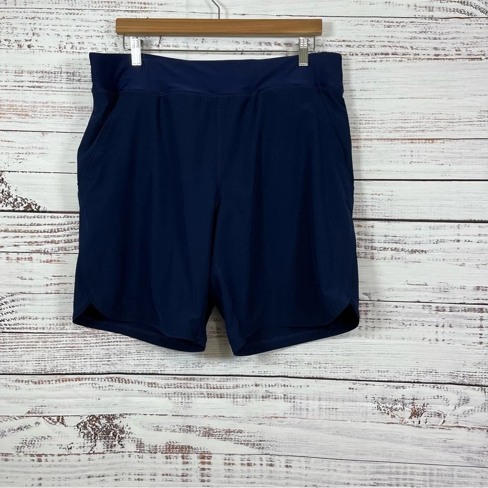 Lands End Navy Swim Shorts